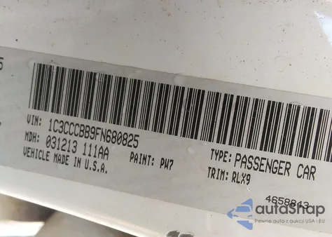 2015 Chrysler 200 S из США, поврежденный, VIN 1C3CCCBB9FN680825